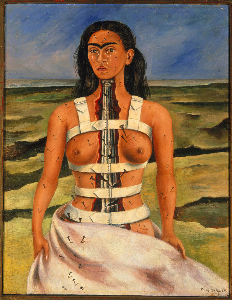 Frida-kahlo-exposicao-sao-paulo-A-coluna-partida-1944