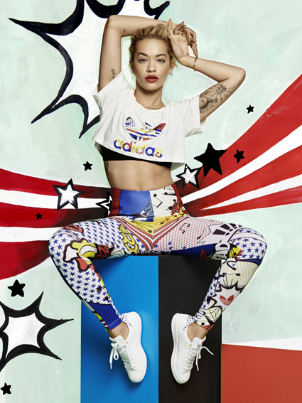 Imagem da campanha da segunda coleção de Rita Ora para adidas Originals ©Divulgação