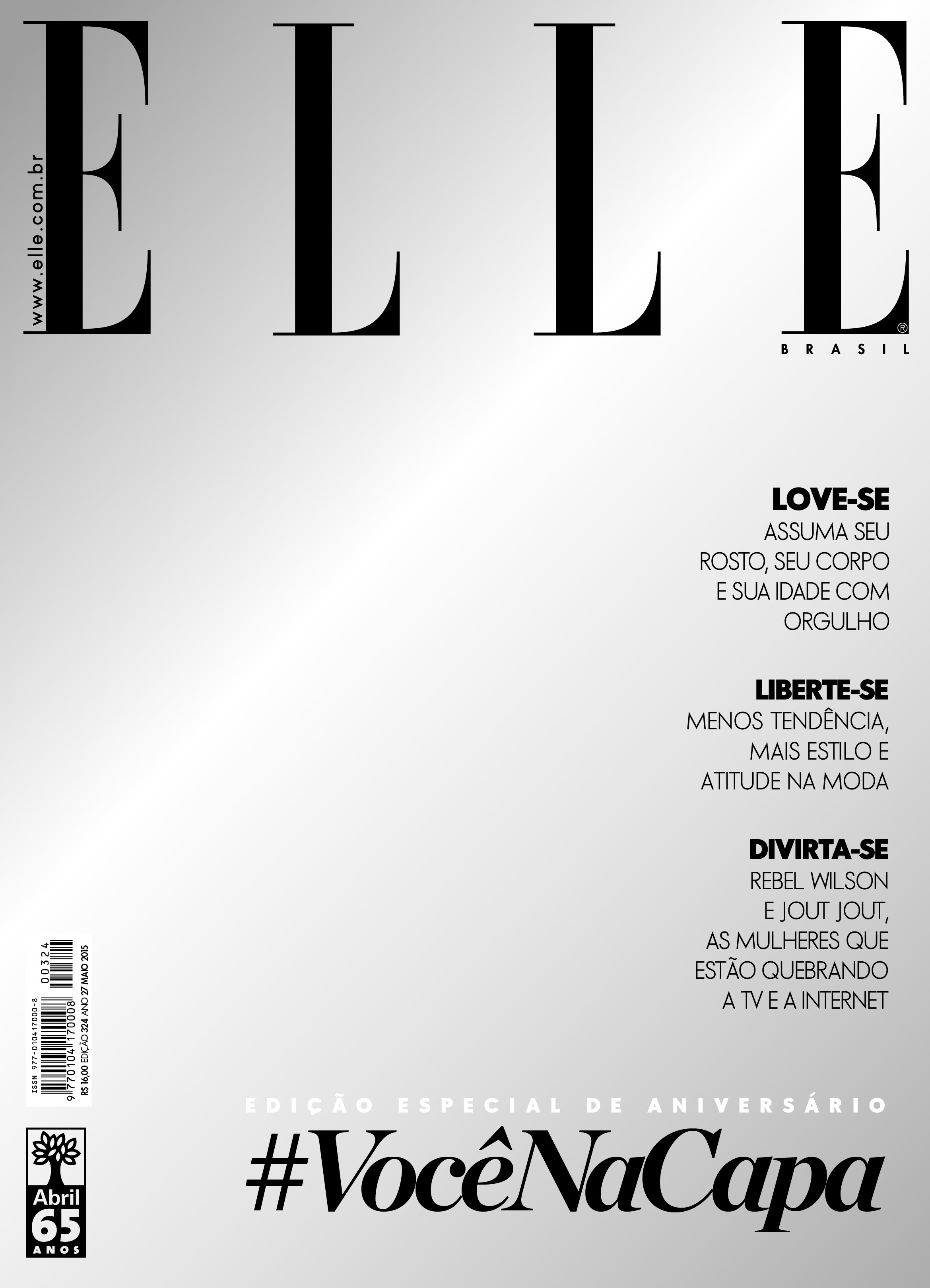 Edição de aniversário da "Elle" Brasil traz capa espelhada ©Divulgação