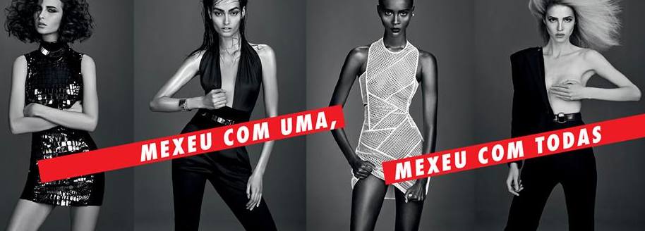 As modelos da capa de Dezembro da Elle Brasil. Foto © Divulgação