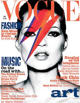 Kate Moss na capa da Vogue UK, em 2012