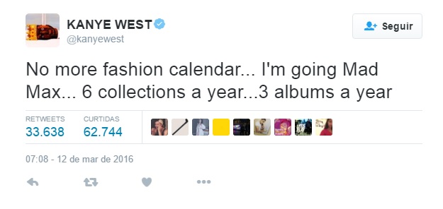 O tweet de Kanye West