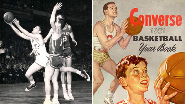 Propaganda do tênis Converse, usado desde os anos 20 e por décadas pelos atletas de basquete, inclusive nas Olimpíadas ©Reprodução