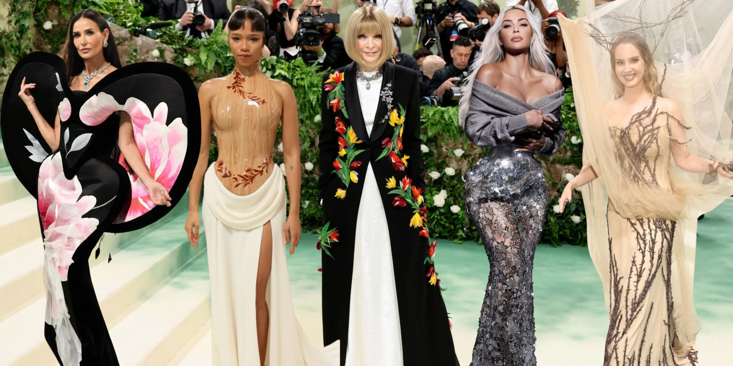 Os looks do Met Gala 2024
O evento reuniu os maiores nomes da moda, música e cinema em looks florais e dramáticos.