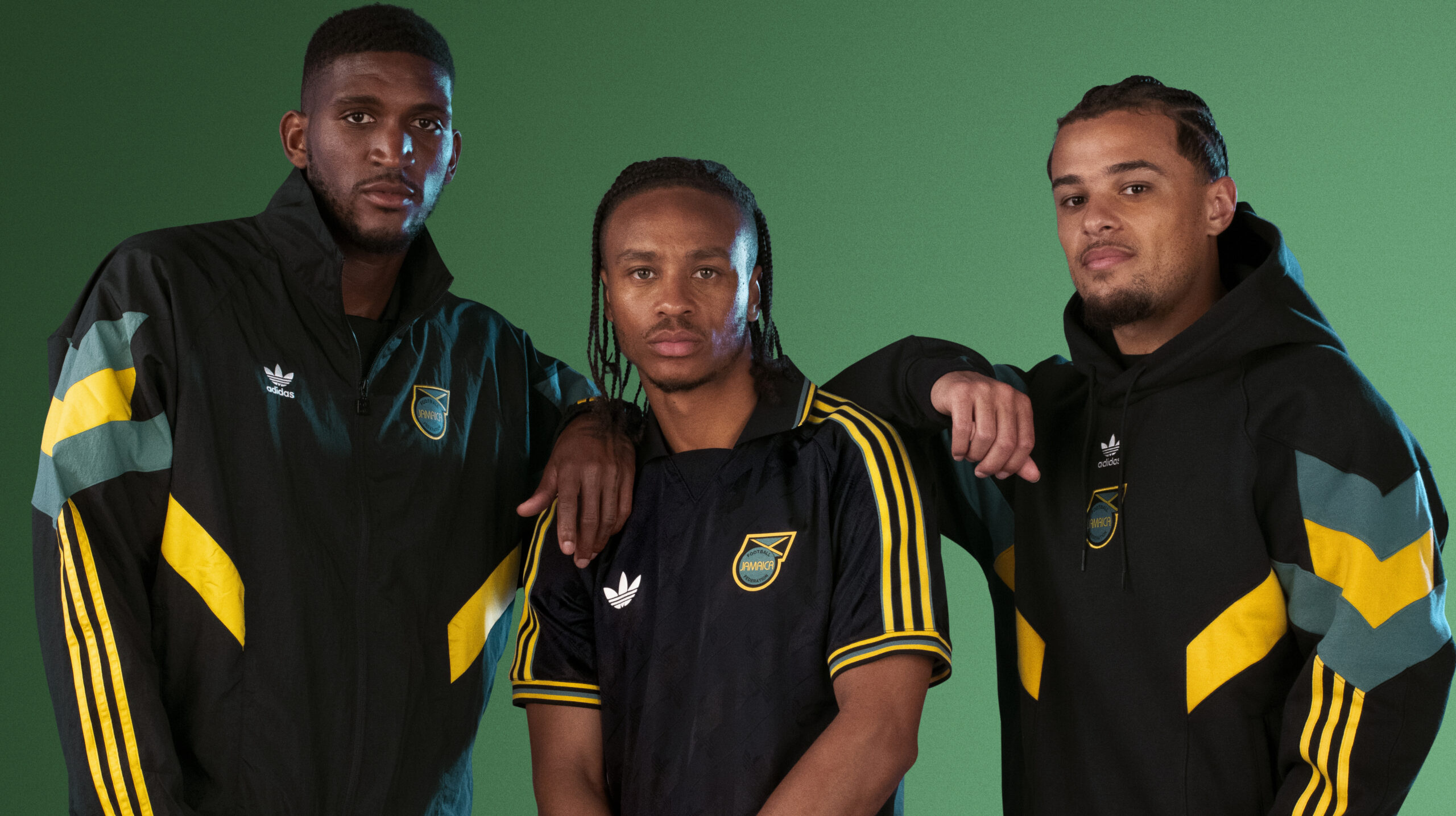 Adidas assina coleção do time da Jamaica com detalhes retrô