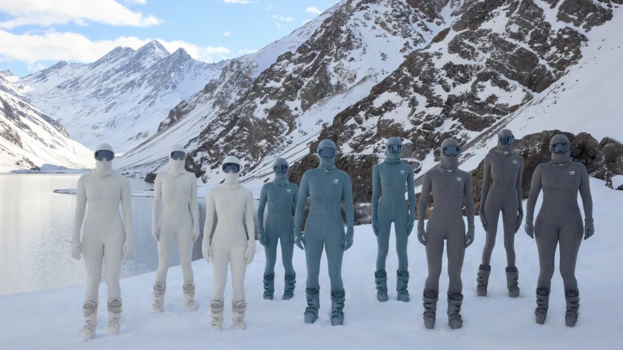 Collab de inverno da The North Face e Skims