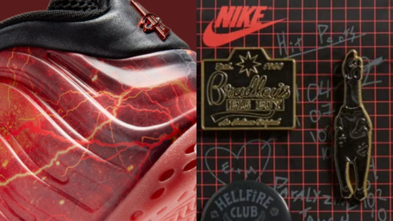 Collab sobre o Mundo Invertido de 'Stranger Things' com a Nike