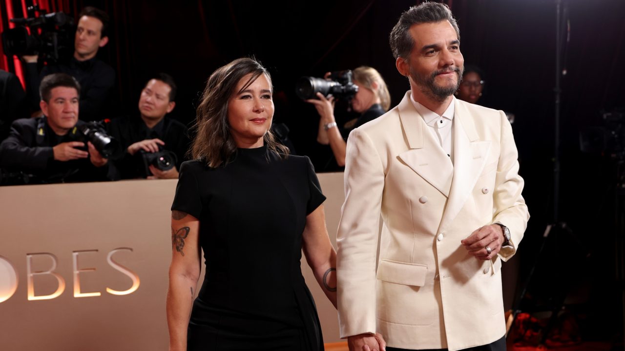 Wagner Moura e Sandra Delgado no Globo de Ouro