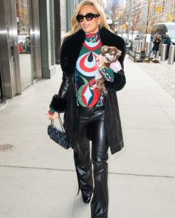 Paris Hilton revive anos 2000 com peça da Pucci