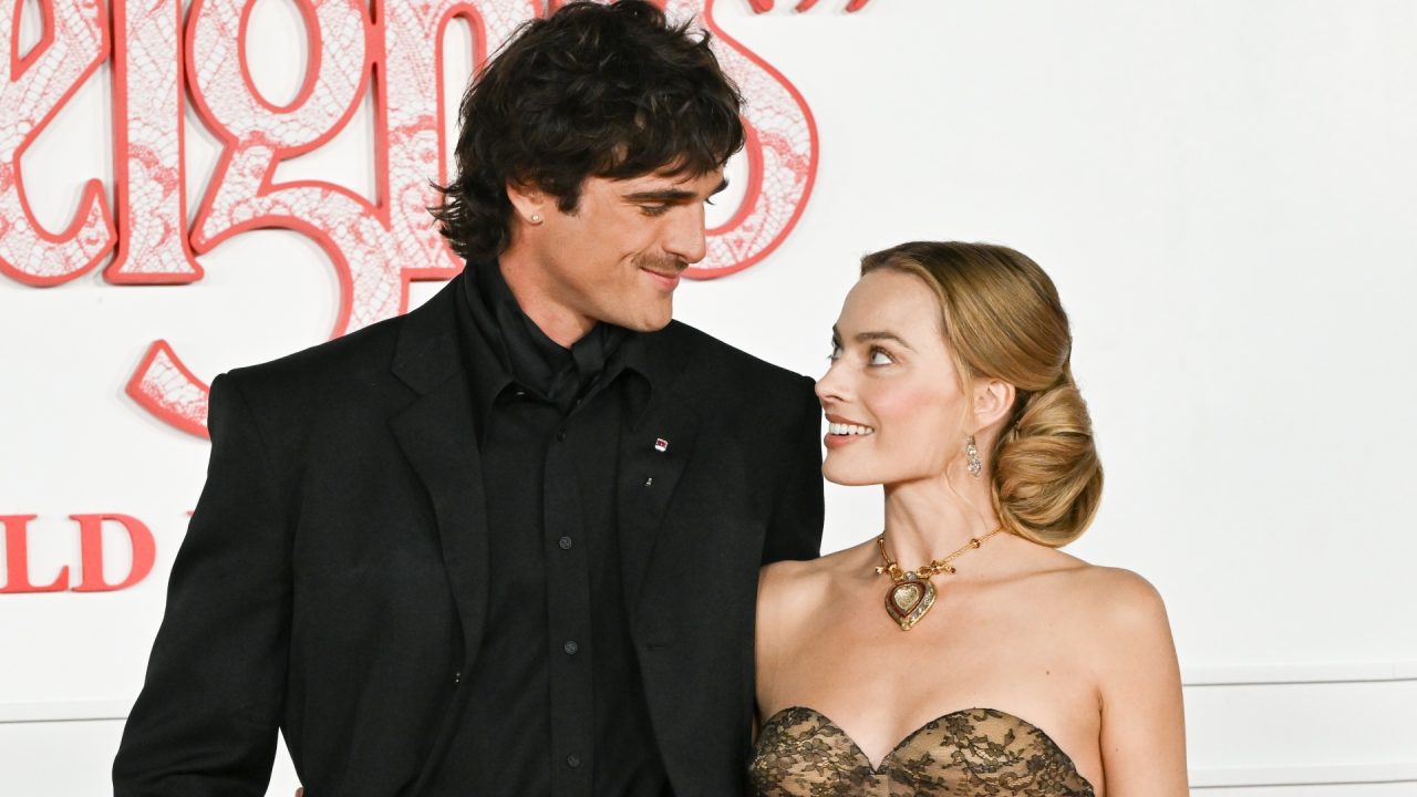 Margot Robbie e Jacob Elordi na première de 'Wuthering Heights’