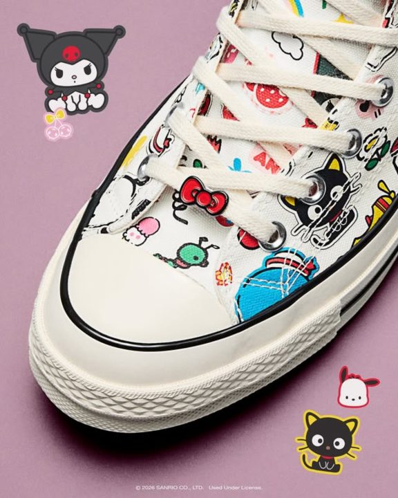 Converse x Hello Kitty: Coleção nostálgica traz luxo em novos modelos customizáveis
