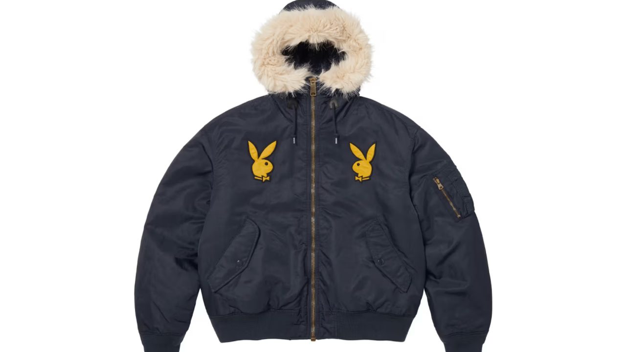 Supreme x Playboy: Colaboração icônica retorna em 2026 com jaqueta lendária