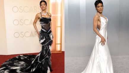Looks de Teyana Taylor no Oscar 2026