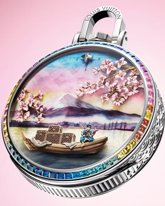 33 cores e 300 horas de confecção: Tudo sobre o novo relógio do Monte Fuji da Louis Vuitton