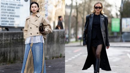 Silhuetas do trench coat