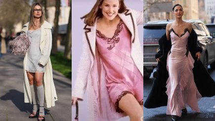 Vestido e trench coat