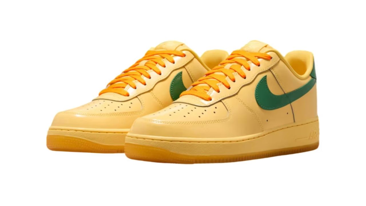 Nike revive os anos 2000 com o Air Force 1 em couro envernizado e cores nostálgicas
