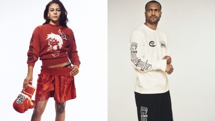 Champion x Aries collab que une boxe e streetwear