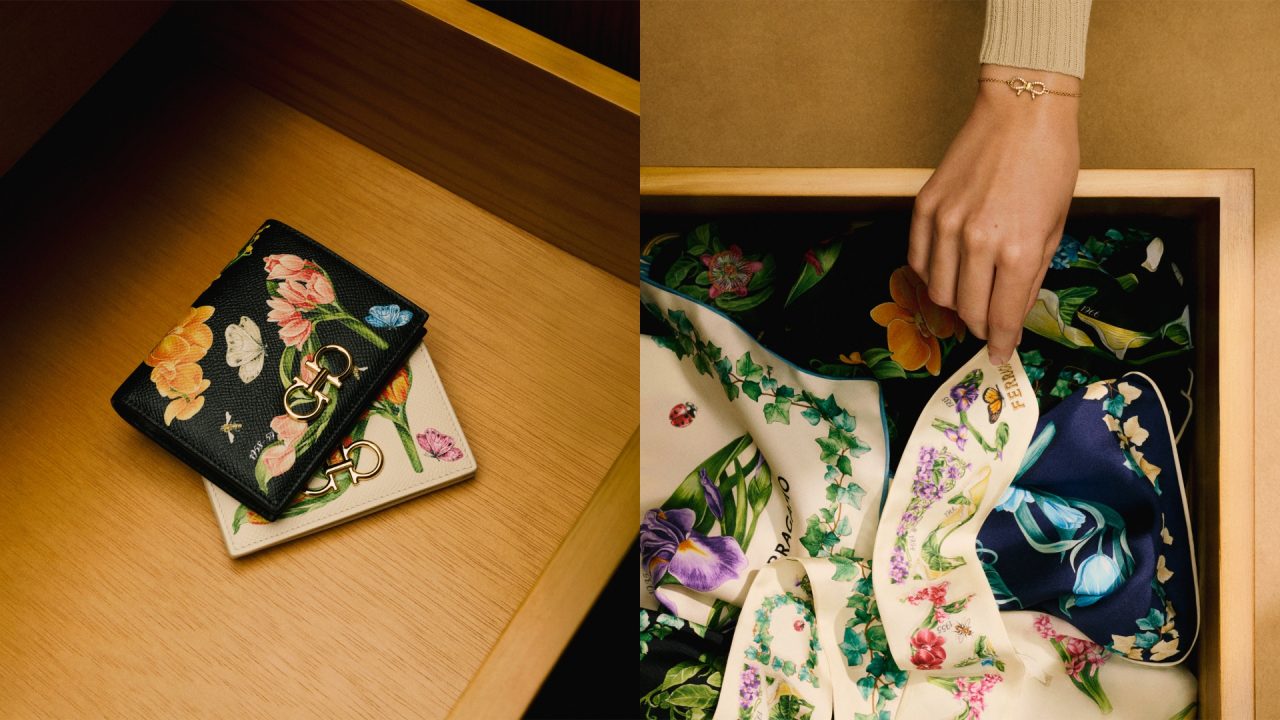 Ferragamo resgata o laço Vara e estampas florais para coleção de luxo de Dia das Mães