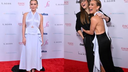 Vestido de Victoria Beckham usado por Hilary Duff
