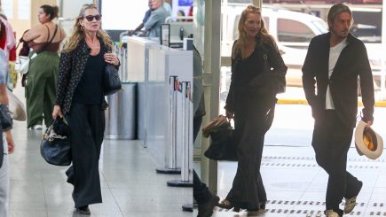 Aerolook de Kate Moss no Rio de Janeiro 