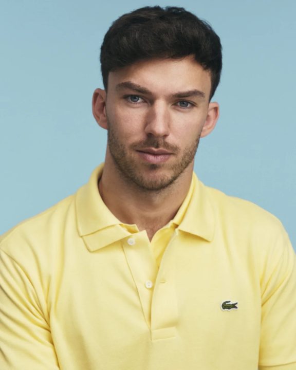 F1 e moda: Piloto Pierre Gasly é o novo embaixador global da Lacoste