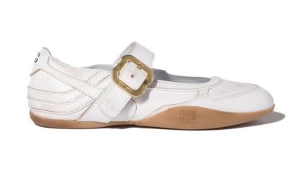 Miu Miu Gymnasium Leather Ballerinas