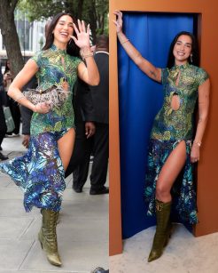 Look de Dua Lipa em Londres