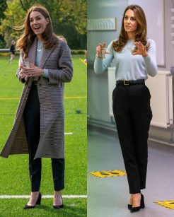 Casaco Xadrez de Kate Middleton