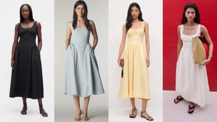 Modelos de vestido corset da Gap, ASTR The Label, Reformation e Mango