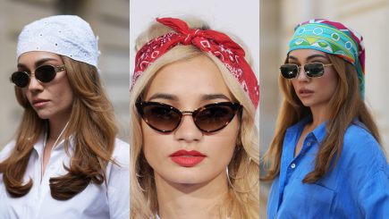 Bandana na cabeça