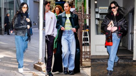 Calça baggy de Dua Lipa