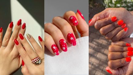 Esmalte vermelho tomate
