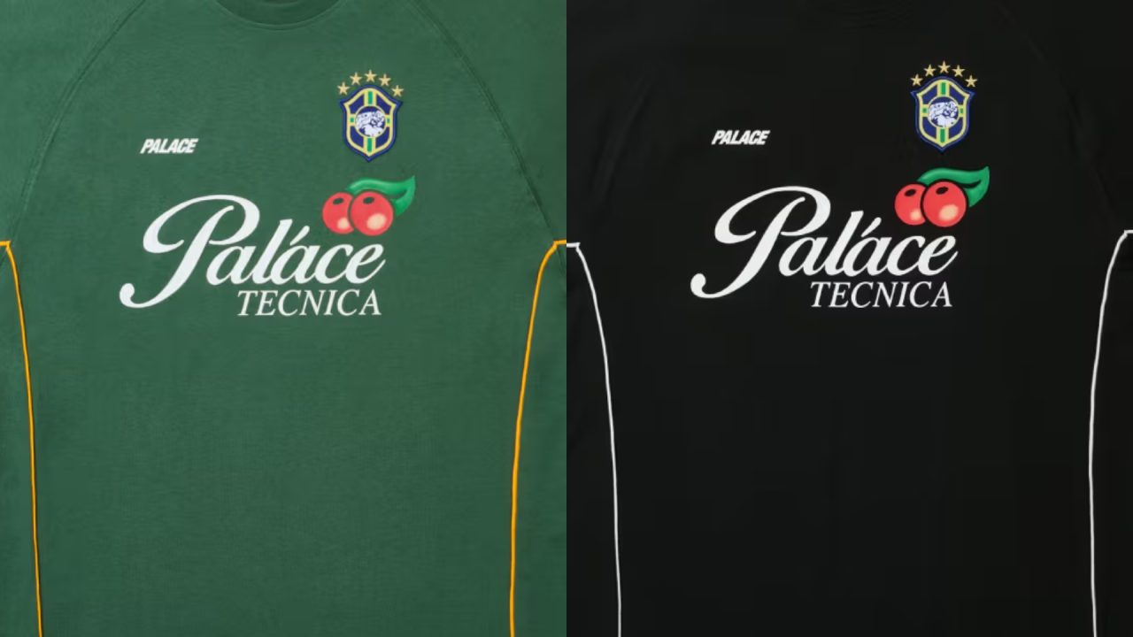 Coleção Palace com a camisa do Brasil