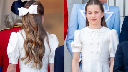 Look creme da princesa Charlotte