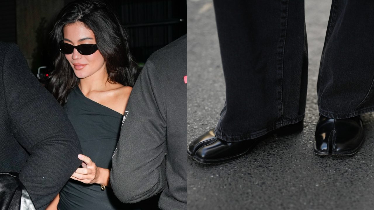 Kylie Jenner com sapatilha Tabi