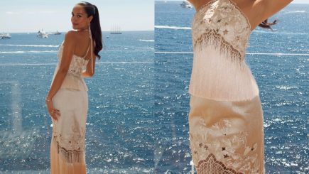 Segundo look de Alexandra Leclerc