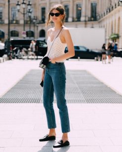 Calça reta