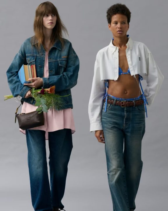 Coleção de calça jeans da Miu Miu