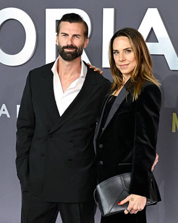 Melanie Chisholm e Chris Dingwall — Foto: Gareth Cattermole/Getty Images