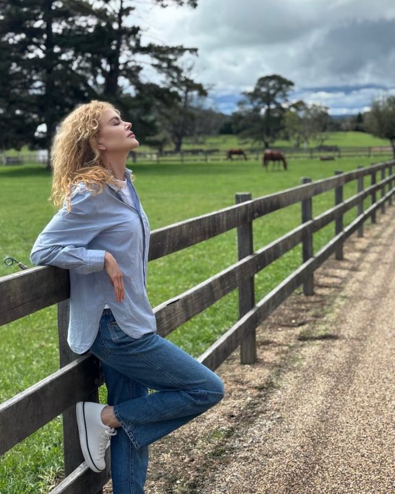 Look casual chic de Nicole Kidman