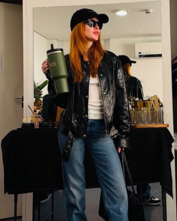 Look com boné de Marina Ruy Barbosa