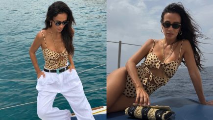 Look da Valentino usado por Silvia Braz em Ibiza