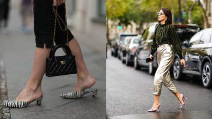 Mule e calça cropped