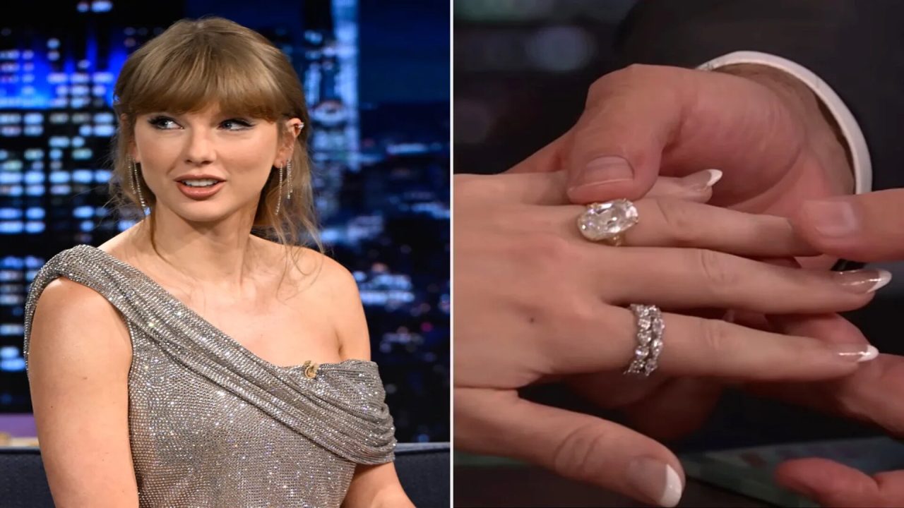 Taylor Swift durante uma entrevista em outubro de 2025 no programa 'The Tonight Show Starring Jimmy Fallon' - Foto: Todd Owyoung/NBC/Getty/YouTube