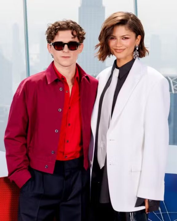 Zendaya e Tom Holland em evento em NY