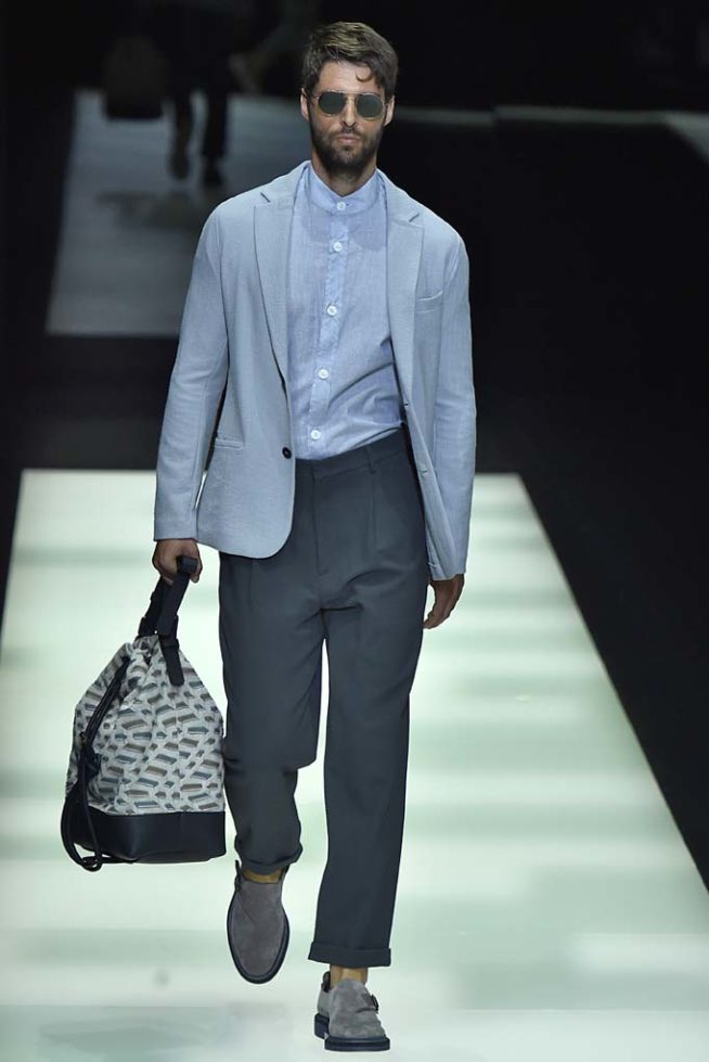Giorgio Armani Milan Menswear Spring Summer 2018 Milan  June 2017