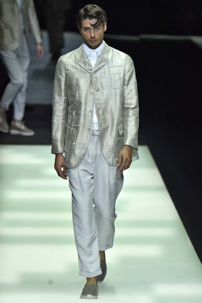 Giorgio Armani Milan Menswear Spring Summer 2018 Milan  June 2017