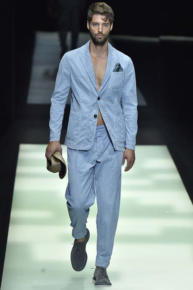 Giorgio Armani Milan Menswear Spring Summer 2018 Milan  June 2017