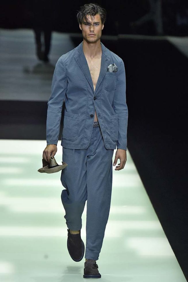 Giorgio Armani Milan Menswear Spring Summer 2018 Milan  June 2017
